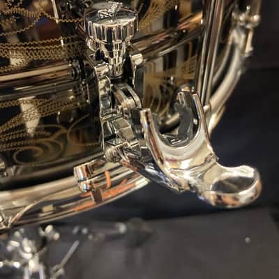 Pearl - 6.5x14" Sensi-Tone, Custom Eric Singer/KISS 30 Year Commemorative, Engraved Snare Drum, Signed  by all Members of KISS! image 14