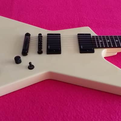 ESP Explorer E.X.P. Custom James Hetfield Metallica 1998 Olympic White image 4