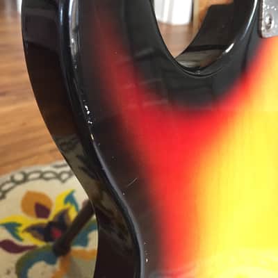 Teisco 4 Pickup 60's Sunburst image 7