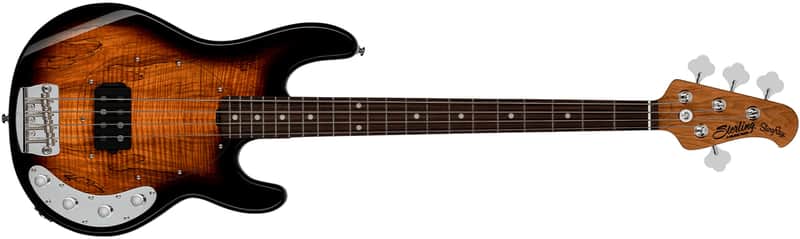 Sterling - Stingray Ray34 Maple Top Bass-3 Tone Sunburst image 1