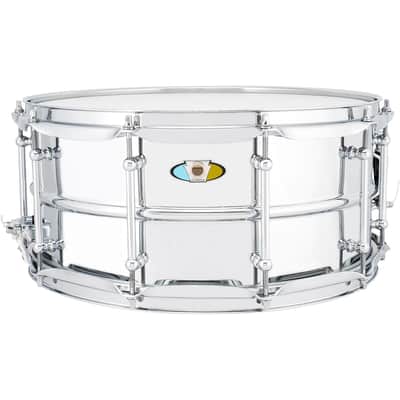Ludwig Supralite Steel Snare Drum 6.5x14" image 1