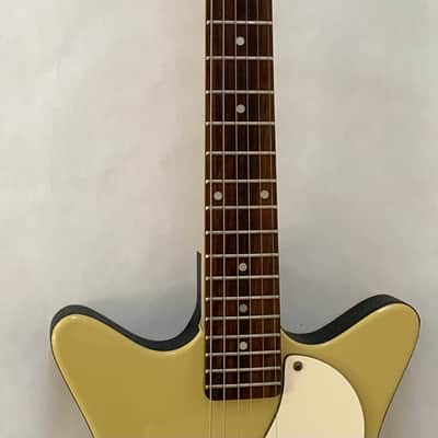 Danelectro ‘59 DC Reissue 1990s Daddy-O Yellow Electric Guitar image 3