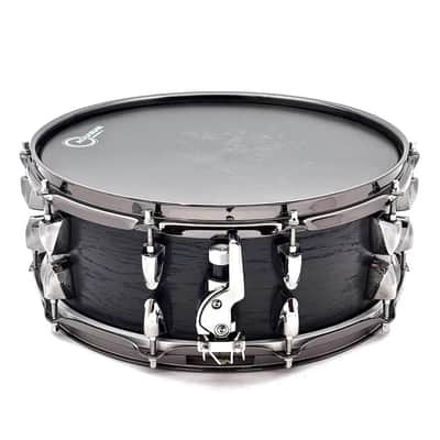 Used Yamaha Live Custom Snare Drum 14x5.5 Black Wood - Good image 2