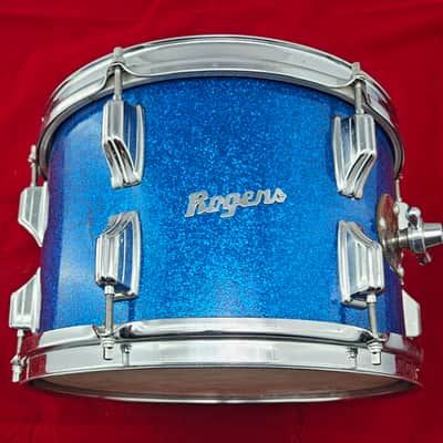 Rogers Holiday 12x8 Rack Tom Late 1960s - Blue Sparkle image 1