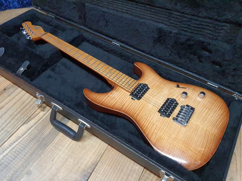 2012 Lipe Custom USA Virtuoso Flame Maple Top Amalfitano Electric Guitar image 1