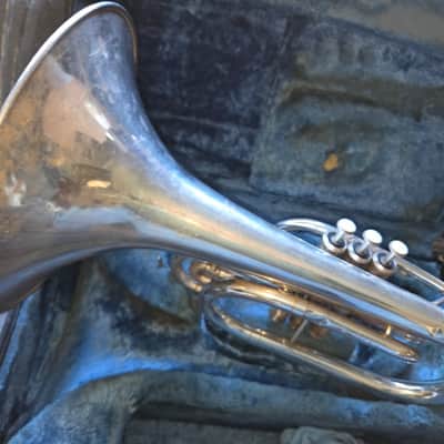 YAMAHA YMP-202M marching mellophone, VGood playing condition image 17