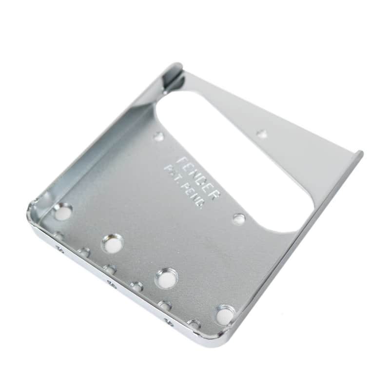 Fender American Vintage 3-Saddle Telecaster Bridge Plate in Chrome image 1