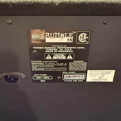 Fender Rumble 15 15-Watt 1x8" Bass Combo - Black Bild 4