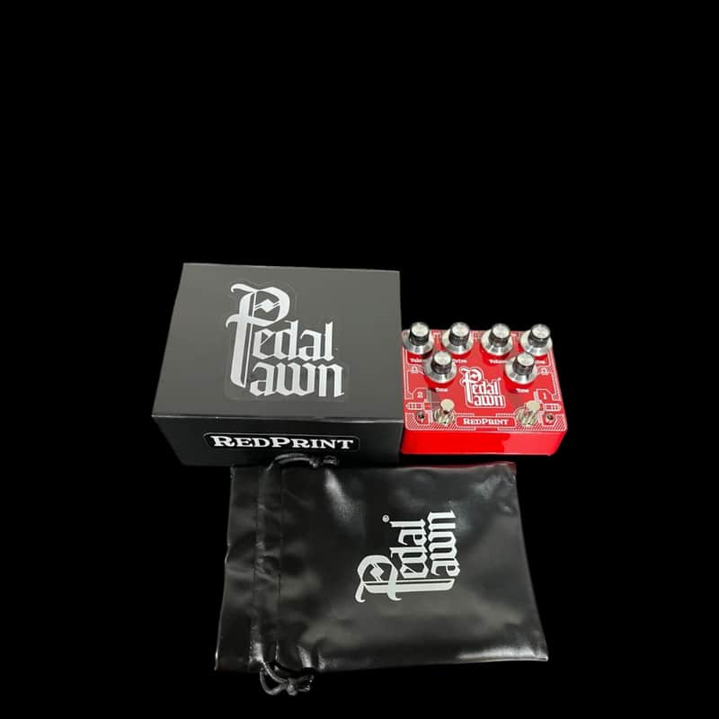 Pedal Pawn - Red Print Dual Overdrive Pedal - Red X14944 image 1