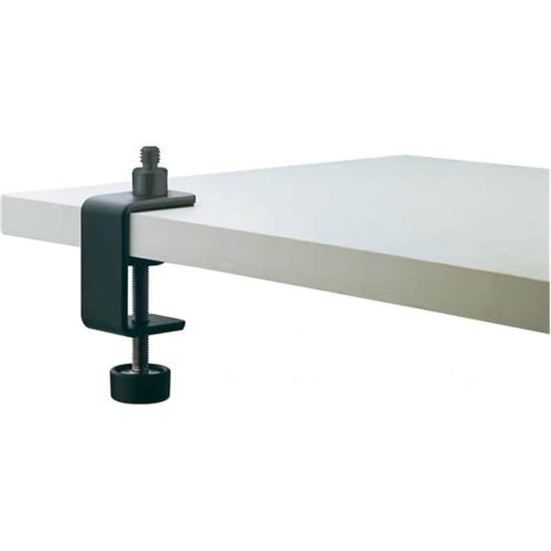 K&M 237 Table Clamp for Goosenecks, 5/8 Threaded Bolt, Black image 1