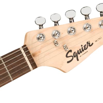 Squier Mini Stratocaster®, Laurel Fingerboard, White Pickguard, Dakota Red image 5