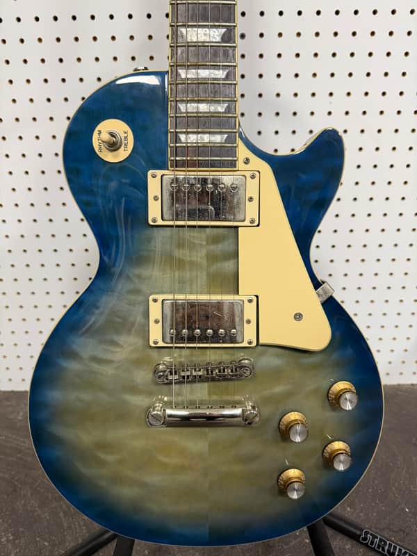 Epiphone Les Paul Standard Plus Top PRO 2012 - 2019 - Translucent Blue image 1