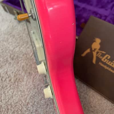 Guitar Dude Custom 1 of 1 HOT PINK 'Jazzmaster Hybrid, 7 lbs 12 oz’s!! Lollar '58 PU's, Premium Alder, Vintage Electronics, Aged Nitro & Fender American Vintage Hardware, Plastic & Pickguard - w/ OHSC & COA! image 16