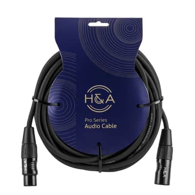 H&A Platinum Pro Quad 25' XLR M to XLR F Microphone Cable with Rean by Neutrik Gold Connectors image 10