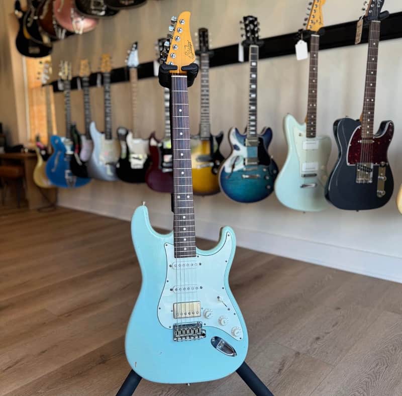 Suhr Classic Antique HSS - Sonic Blue UPGRADES image 1
