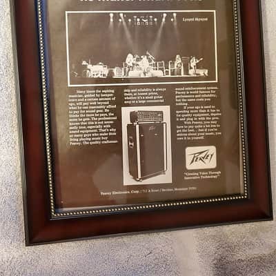 1977 Peavey Amplifiers Promotional Ad Framed Lynyrd Skynyrd Original RARE