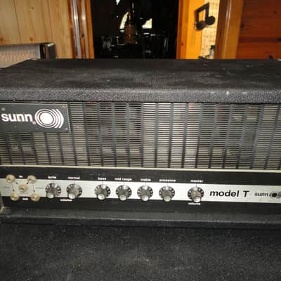 Vintage 1973 Sunn Model "T" - Tube Amp Head & Original 215H Cabinet Works! Pickup Only! image 1
