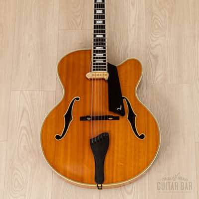 1991 Benedetto Manhattan Cutaway Archtop Electric Guitar Blonde, Near-Mint w/ DeArmond Rhythm Chief 1100, Case image 2