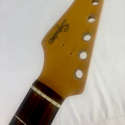Lefty Vintage 1986 Fender MIJ Japan ST-362 Strat Squier Maple Dark Rosewood Neck Pencil Dated 7-1-86 image 2
