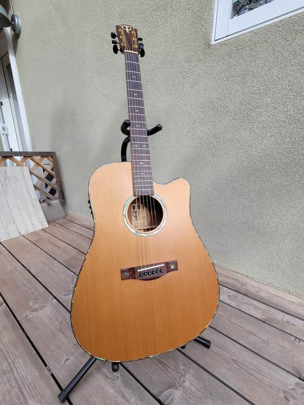 Teton STS205CENT Dreadnought with Electronics 2010s - Natural