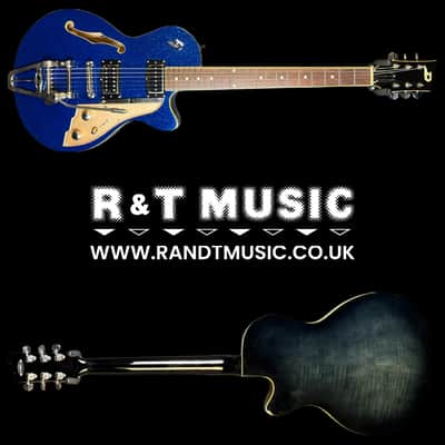 Duesenberg Starplayer TV Blue Sparkle DTV-BLS w/ Hardcase image 2