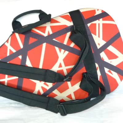 Rare Peavey EVH Wolfgang Red with Black and White Stripes Guitar Gig Bag image 13
