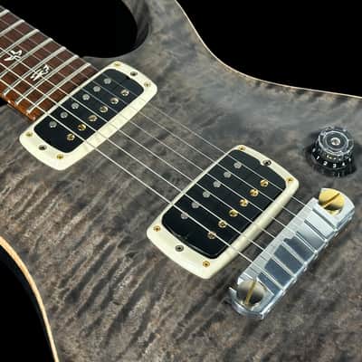 2012 Paul Reed Smith PRS 408 Flame Top with Birds ~ Grey Black image 6