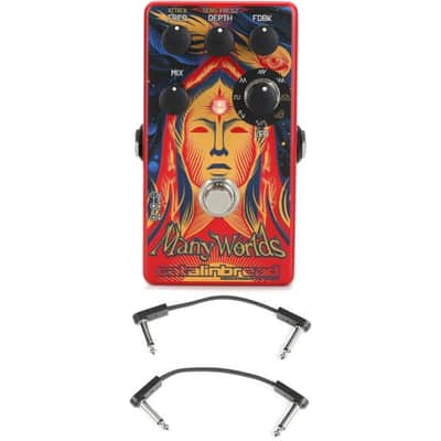Catalinbread Many Worlds Phaser Pedal with 3 Patch Cables image 2