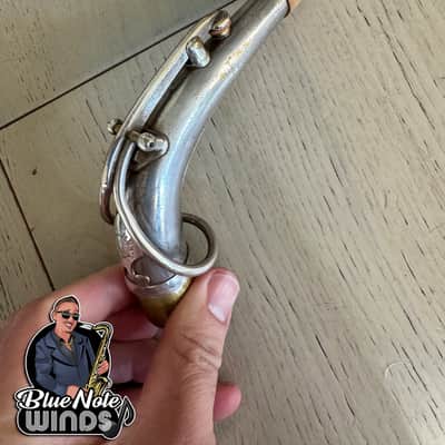 1938 Selmer Balanced action alto saxophone- Original Silver plate w/ Full engraving & Premium Overhaul! image 10