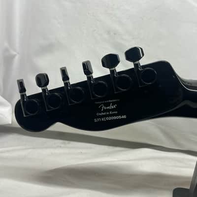 Squier Double Fat Telecaster tele Deluxe 2002 Electric Guitar - Black Metallic image 9