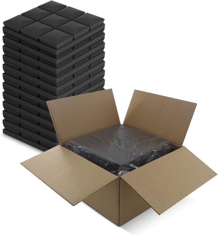 Acoustic Foam Panels 12 Pack of 12'' x 12 '' x 2'' Recording Studio Foam for Sound Absorption image 1