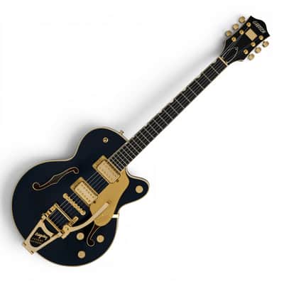 Gretsch Professional Broadkaster Jr. LX Center Block w/String-Thru Bigsby & Deluxe Hardshell Case, Midnight Sapphire image 1