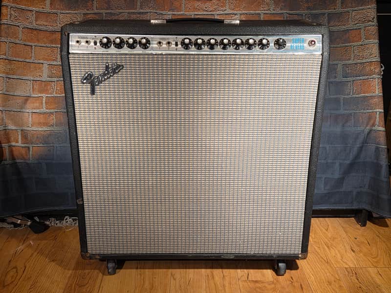 Vintage 1977 Fender Super Reverb 2-Channel 40-Watt 4x10" Guitar Combo Silverface w/ Footswitch image 1