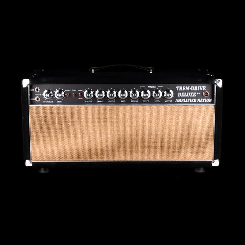 Pre-Owned Amplified Nation Trem-Drive Deluxe 50-Watt Guitar Amp Head - Black Suede image 1