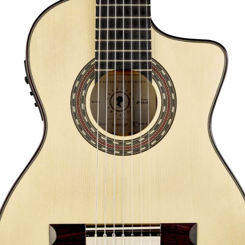 7-String Short-Scale Classical Guitar – Gayetana A75 “SieteQuinto” | Spruce Top | 580mm Scale | 55mm Nut | Jazz / Latin / Requinto Style image 1
