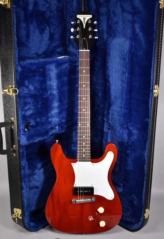 2024 Epiphone USA Coronet Reissue Vintage Cherry Electric Guitar w/OHSC image 1