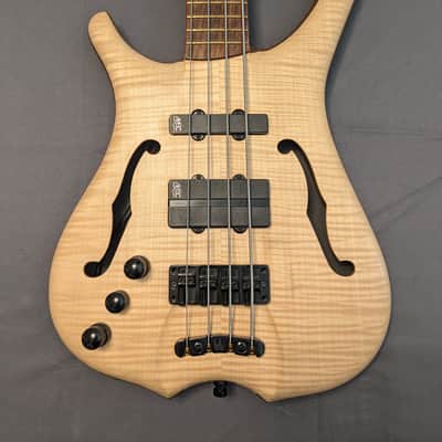 2008 Warwick Infinity NT 4 - AAAA Flame Maple - Natural Oil - Lefty image 1