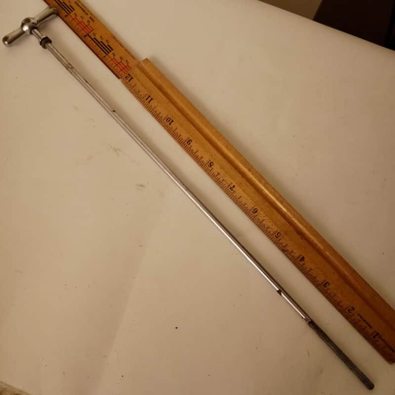Gretsch 14 5/8"Chrome12-24 1+Bowtie Bass-Drum Single-Tension T-Rod Broadkaster50 image 1