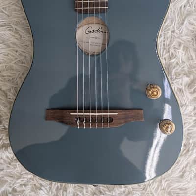 Godin G-Tour Nylon String Electric Performance Guitar Limited Arctik Blue image 13