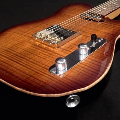 Suhr Classic T SSC 2011 Bengal Burst 1 Piece Flame Maple Top Guitar Signed By J Suhr W/Case image 5