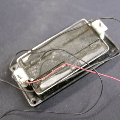 Gibson Super Humbucker Pickup Set from L6-S + Rings & Screws mid-to-late 1970's - Aged Nickel image 9