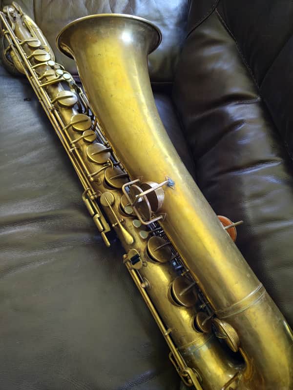 Buescher Baritone Saxophone True Tone 1931 - Bare Brass image 1