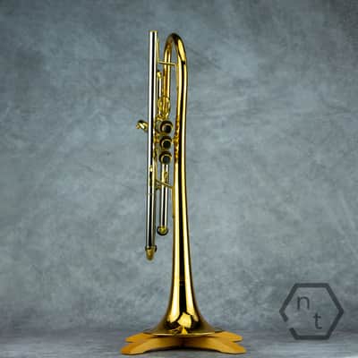 Carol Brass CTR-5280L-GLT (Euro) Bb trumpet, clear lacquer image 6