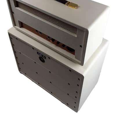 G&A Head Boutique White JTM 45 + 1x12 White Big Size V30 guitar Cabinet image 6