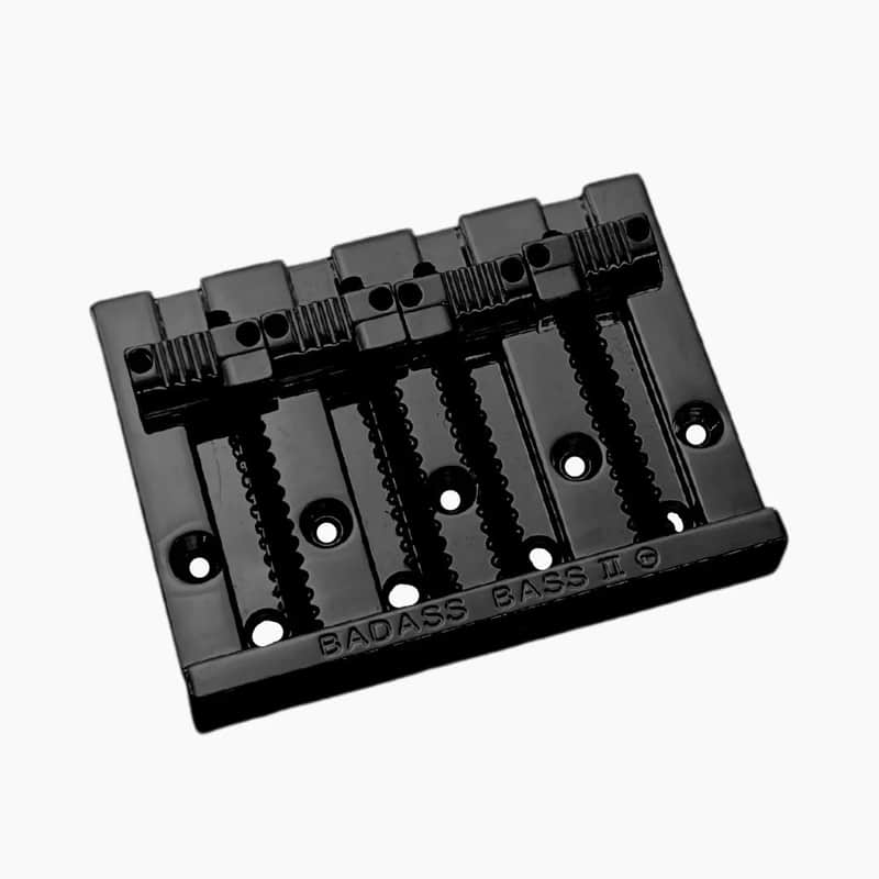 Badass Leo Quan Badass II 4-String Bass Bridge with Grooved Saddles - Black Finish - New