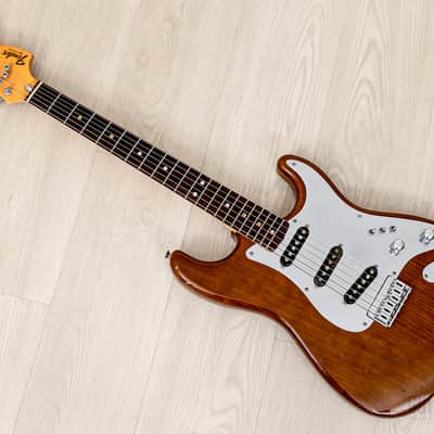 1980 Fender Stratocaster Hardtail Vintage Guitar Mocha, Schecter Dream Machine Mods w/ F500T Pickups, Case image 12