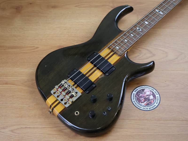 1990 Aria Pro II Japan SB-800 Neckthrough Bass (Black) image 1