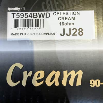 CELESTION Cream 90 Watt Alnico Series 12" Guitar Speaker 16 Ohm image 5