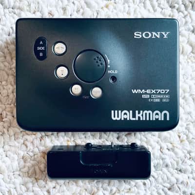 [RARE FULL SET] SONY WM EX707 Walkman Cassette Player, NEAR MINT BLACK, Working !! image 5