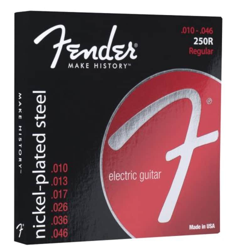 Fender Super 250's Nickel Plated Steel Electric Guitar Strings Gauges .010 -.046 image 1